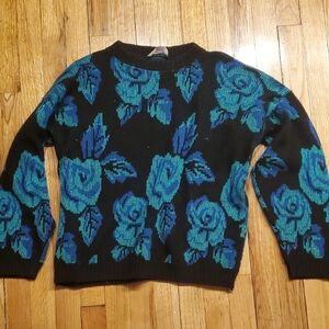 Vintage Floral Sweater